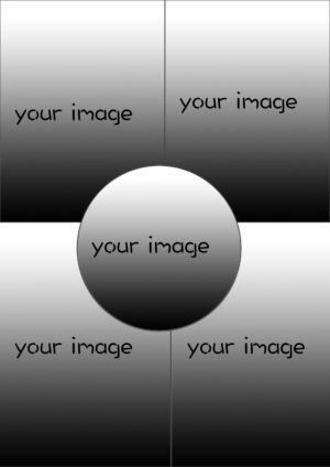 custom 5 photo collage metal print – personalised memory wall art